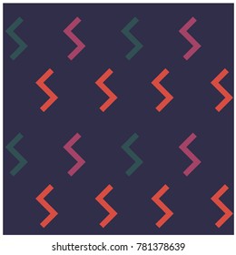 Geometric zigzag shapes seamless pattern. Design for print, fabric, textile. Seamless wallpaper