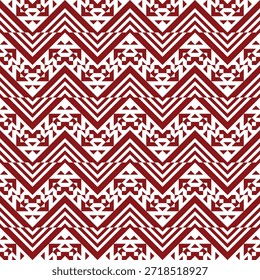 Ilustração de padrão tribal em ziguezague geométrico para design e pano de fundo de têxteis