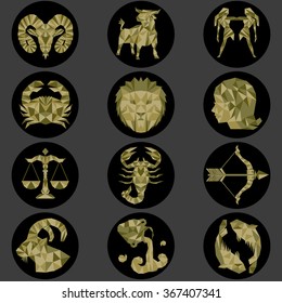 Geometric zodiac signs