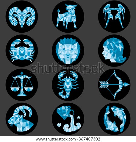 Geometric zodiac signs