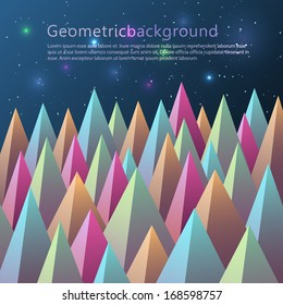 Geometrical abstract background
