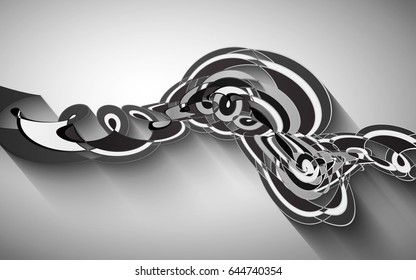 Geometrical abstract background. Black white grey color contrast wallpaper