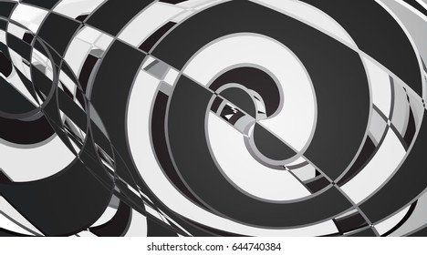 Geometrical abstract background. Black white grey color contrast wallpaper