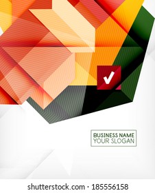 Plano de fundo abstrato geométrico com elementos brilhantes