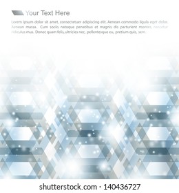 geometrical abstract background with lights
