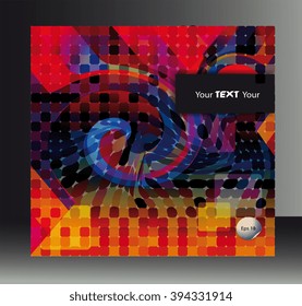 geometrical abstract background menu cover