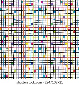 Geometrical abstract background with stripes and squares