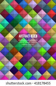 Geometrical abstract background. Vector illustration