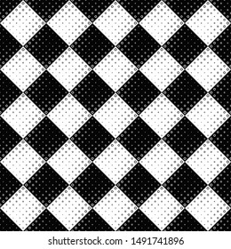 Geometrical abstract circle pattern background design - black and white vector illustration from rings