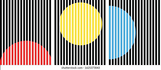 geometrical abstract circles set,primary color palette,vector 