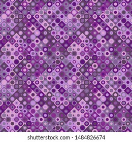 Geometrical abstract colorful circle pattern background - seamless vector design