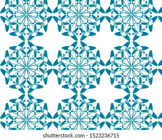 Geometrical abstract design elements for textile and decorative wallpaper 