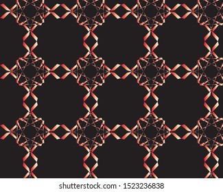 Geometrical abstract design elements for textile and decorative wallpaper 