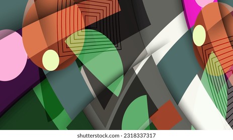 Geometrical abstract design with minimal background perfect for wallpaper backdrop