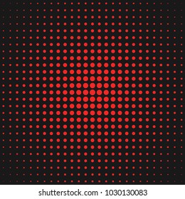 Geometrical abstract halftone circle pattern background - vector graphic from dots