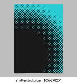 Geometrical abstract halftone dot background pattern brochure design