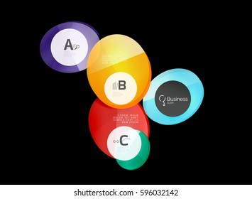Geometrical abstract infographics banner template, vector illustration