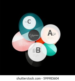 Geometrical abstract infographics banner template, vector illustration