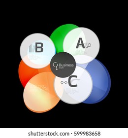 Geometrical abstract infographics banner template, vector illustration