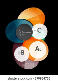 Geometrical abstract infographics banner template, vector illustration