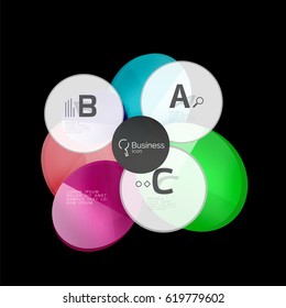 Geometrical abstract infographics banner template, vector illustration