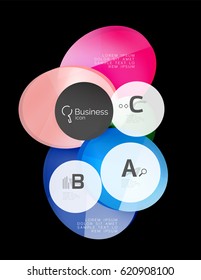 Geometrical abstract infographics banner template, vector illustration