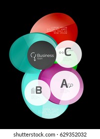 Geometrical abstract infographics banner template, vector illustration