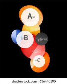 Geometrical abstract infographics banner template, vector illustration