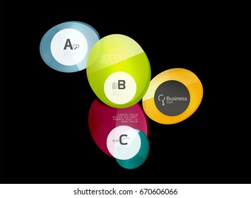 Geometrical abstract infographics banner template, vector illustration