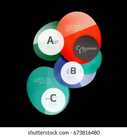 Geometrical abstract infographics banner template, vector illustration