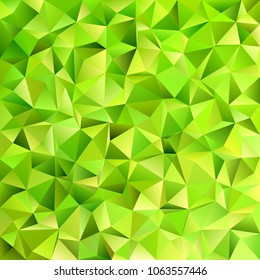 Geometrical abstract irregular triangle tile pattern background - mosaic vector gradient design from triangles in lime green tones