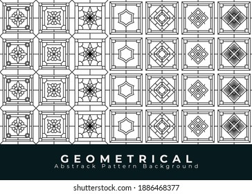 Geometrischer abstrakter Musterhintergrund. Geometrischer Streifen für Oberflächen, Gewebe, Tapeten und mehr.