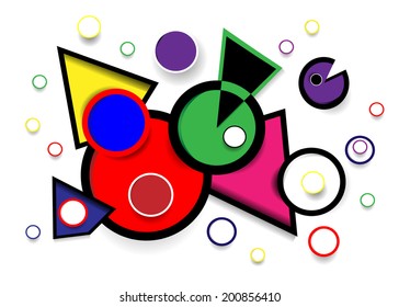 geometrical abstract pattern in modern style