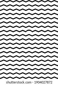 Afiche geométrico abstracto - líneas de zigzag negro sobre fondo blanco. Formas geométricas - una es diferente del resto. Para portada, banner, tarjeta, folleto. Un regalo divertido ideal para el perfeccionista.