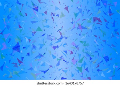 Geometrical abstract random triangle landing page background - chaotic geometric vector graphic with triangles
