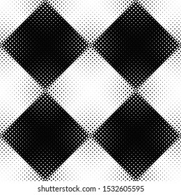 Geometrical abstract seamless dot pattern background - monochrome vector graphic from circles