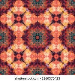 Geometrical abstract square mosaic background