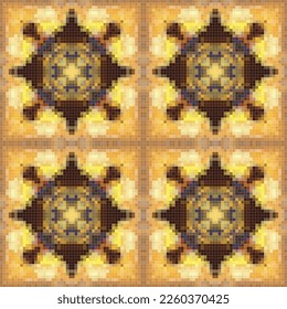 Fondo geométrico abstracto de mosaico cuadrado