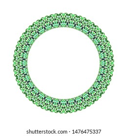 Geometrical abstract stone mosaic circle - round circular vector element