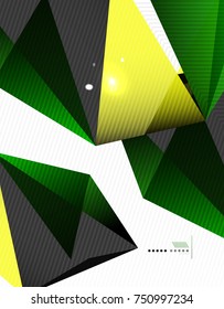 Geometrical abstract triangle background, vector modern template, business or techno presentation wallpaper. Polygonal abstract background