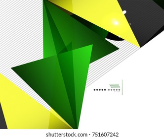 Geometrical abstract triangle background, vector modern template, business or techno presentation wallpaper. Polygonal abstract background
