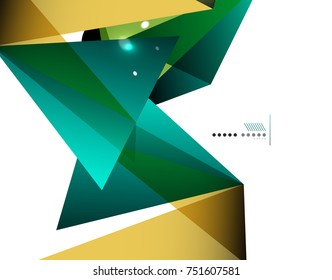 Geometrical abstract triangle background, vector modern template, business or techno presentation wallpaper. Polygonal abstract background