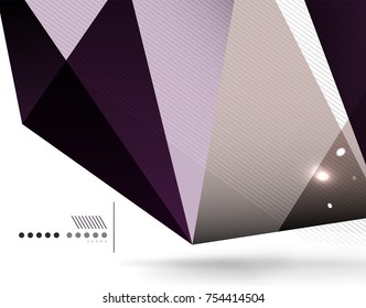 Geometrical abstract triangle background, vector modern template, business or techno presentation wallpaper. Polygonal abstract background