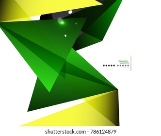Geometrical abstract triangle background, vector modern template, business or techno presentation wallpaper. Polygonal abstract background