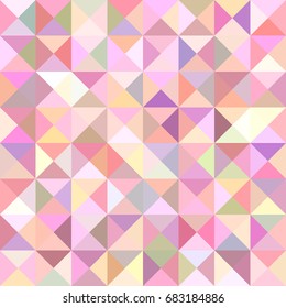 Geometrical abstract triangle mosaic pattern background - vector graphic from triangles in colorful tones