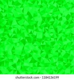 Geometrical abstract triangle tiled background - polygonal vector illustration from irregular triangles in green tones