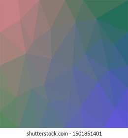Geometrical abstract triangle tiled pattern background - vector graphic from triangles in colorful tones