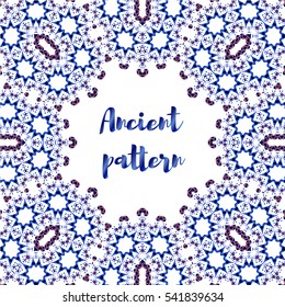 Geometrical abstract vector art deco pattern from gold hand drawn elements. Textile fantasy print. Wrapping paper. Vector.
