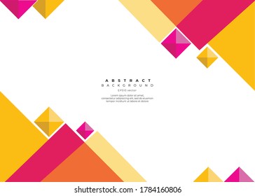 fondo de vector abstracto geométrico con varias formas y colores