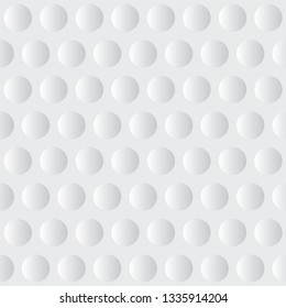 geometrical, abstract vector pattern or texture with repeating plastic circles, bubbles or spheres, in black, white and silver color